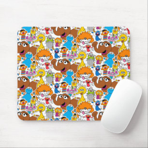 Sesame Street Pals Doodley Pattern Mouse Pad