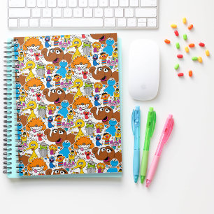 Sesame Street Pals Doodley Pattern Notebook