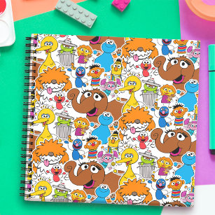 Sesame Street Pals Doodley Pattern Notebook