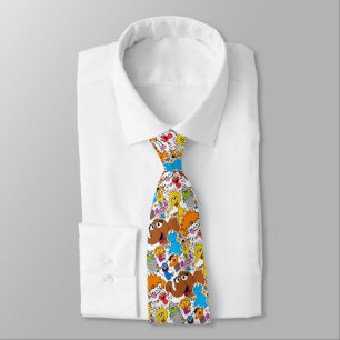 Sesame Street Pals Doodley Pattern Tie