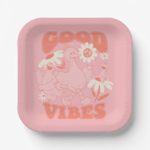 Sesame Street Pals   Good Vibes Paper Plate