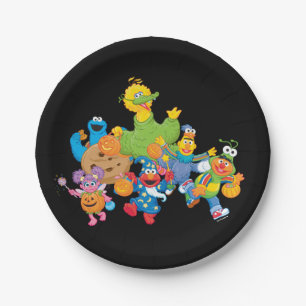 Sesame Street Pals Halloween Costumes Paper Plate