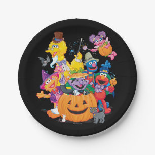 Sesame Street Pals Happy Halloween Paper Plate