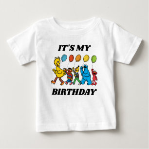 Sesame Street Pals   It's My Birthday Baby T-Shirt