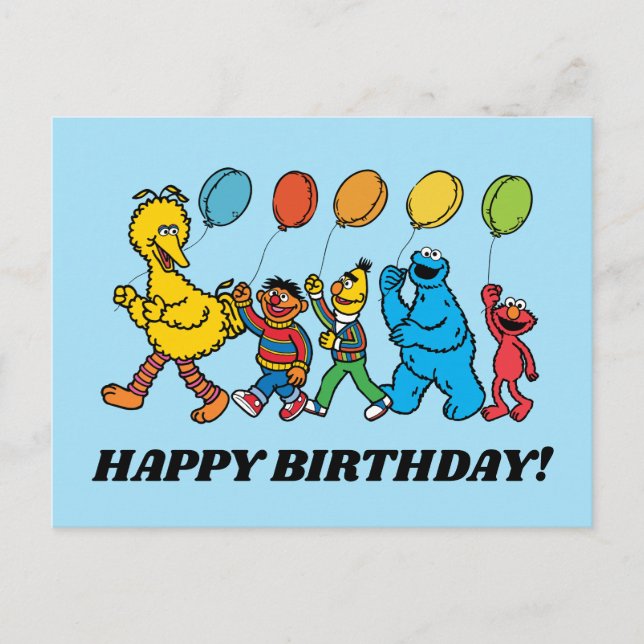 Sesame Street Pals | Party Balloons Postcard (Front)