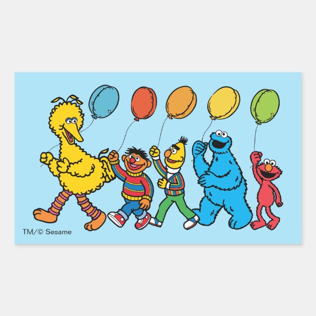Sesame Street Pals | Party Balloons Sticker (Front)