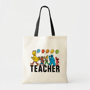 Sesame Street Pals   Party Balloons Teacher Tote Bag