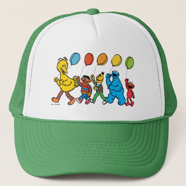 Sesame Street Pals | Party Balloons Trucker Hat (Front)
