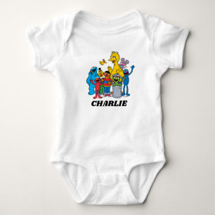 Sesame Street Pals Waving Baby Bodysuit