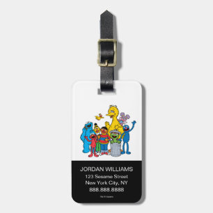 Sesame Street Pals Waving Luggage Tag