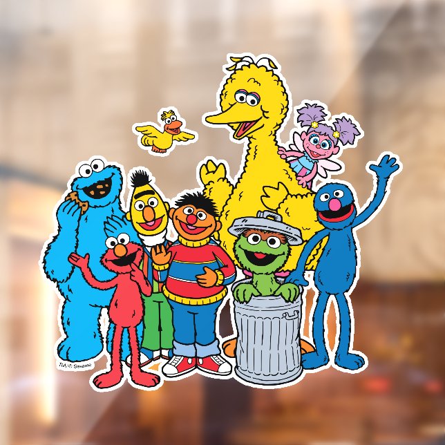 Sesame Street Pals Waving Window Cling (Sheet 2)