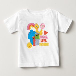 Sesame Street   Peace, Love, Sesame Baby T-Shirt