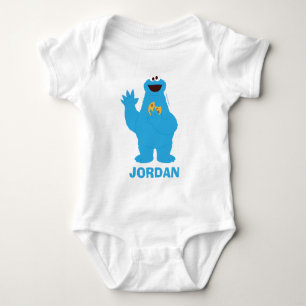 Sesame Street   Personalized Cookie Monster Baby Bodysuit