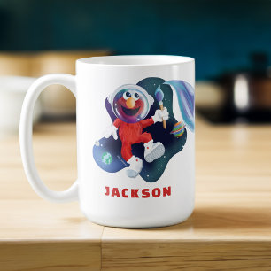Sesame Street   Personalized Elmo Outer Space Coffee Mug
