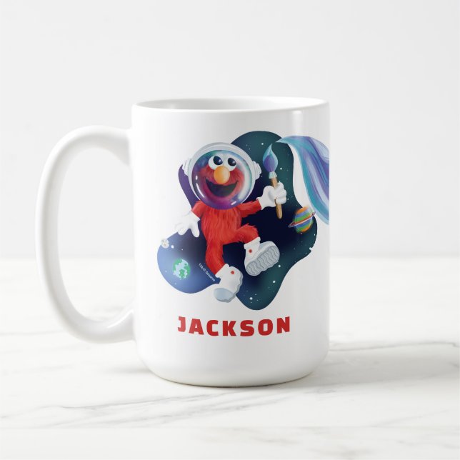 Sesame Street | Personalized Elmo Outer Space Coffee Mug (Left)