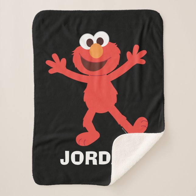 Sesame Street | Personalized Elmo Sherpa Blanket (Front)