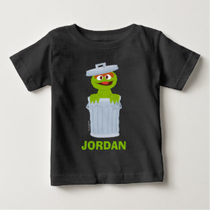 Sesame Street Personalized Oscar the Grouch Baby T-Shirt