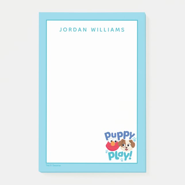 Sesame Street | Puppy Play Elmo & Tango Post-it Notes (Front)