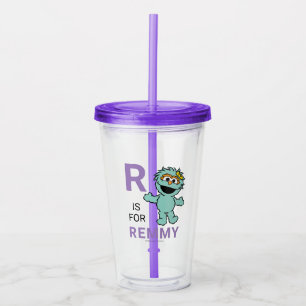 Sesame Street   R is for Rosita   Add Your Name Acrylic Tumbler