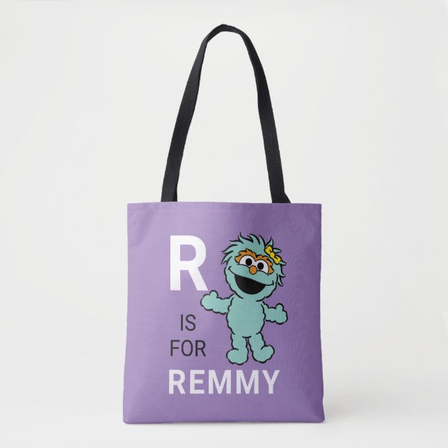 Sesame Street | R is for Rosita | Add Your Name Tote Bag (Front)
