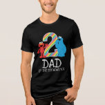 Sesame Street Rainbow 2nd Birthday | Dad<br><div class="desc">Celebrate your child’s special milestone with the Sesame Street Rainbow 2nd Birthday Dad T-Shirt. Featuring vibrant rainbow accents and beloved Sesame Street characters like Elmo and Cookie Monster, this cheerful design is perfect for proud dads joining in their child’s 2nd birthday celebration. Add a colourful and playful touch to your...</div>