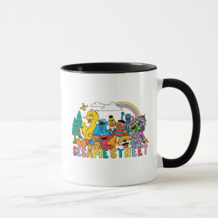 Sesame Street   Rainbow Wave Mug