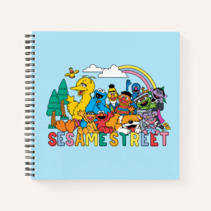 Sesame Street Rainbow Wave Notebook