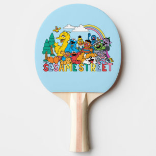 Sesame Street   Rainbow Wave Ping Pong Paddle