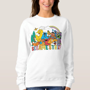 Sesame Street Rainbow Wave Sweatshirt