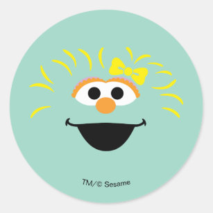 Sesame Street   Rosita Face Art Classic Round Sticker