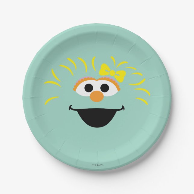 Sesame Street | Rosita Face Art Paper Plate (Front)