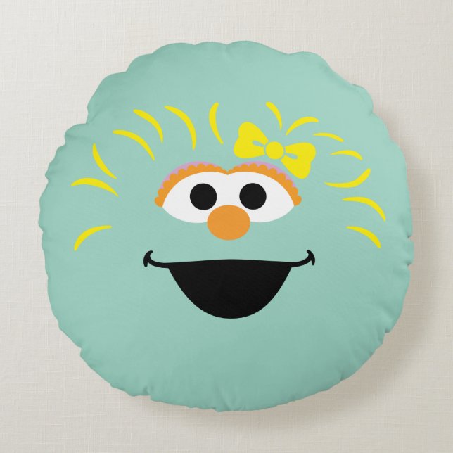 Sesame Street | Rosita Face Art Round Pillow (Front)