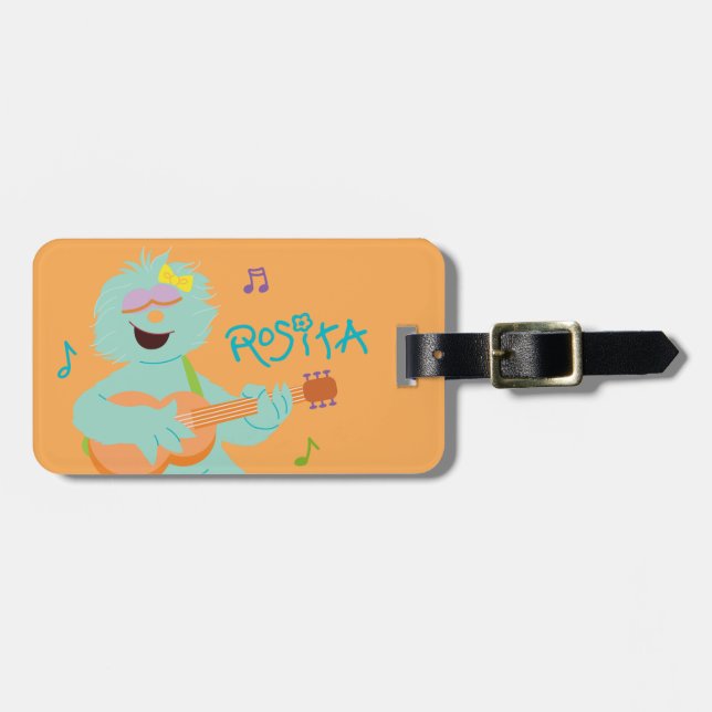 Sesame Street | Rosita Playing Guitar Luggage Tag (Front Horizontal)
