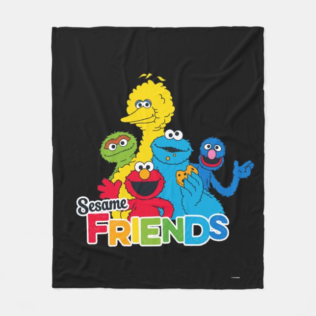 Sesame Street | Sesame Friends Fleece Blanket (Front)