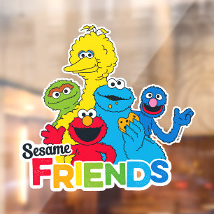 Sesame Street   Sesame Friends  Window Cling