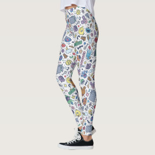 Sesame Street   Sesame Pals Doodle Pattern Leggings