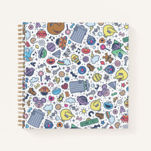 Sesame Street   Sesame Pals Doodle Pattern Notebook