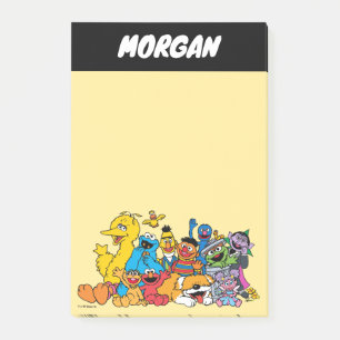 Sesame Street Sesame Pals Group Add Name Post-it Notes