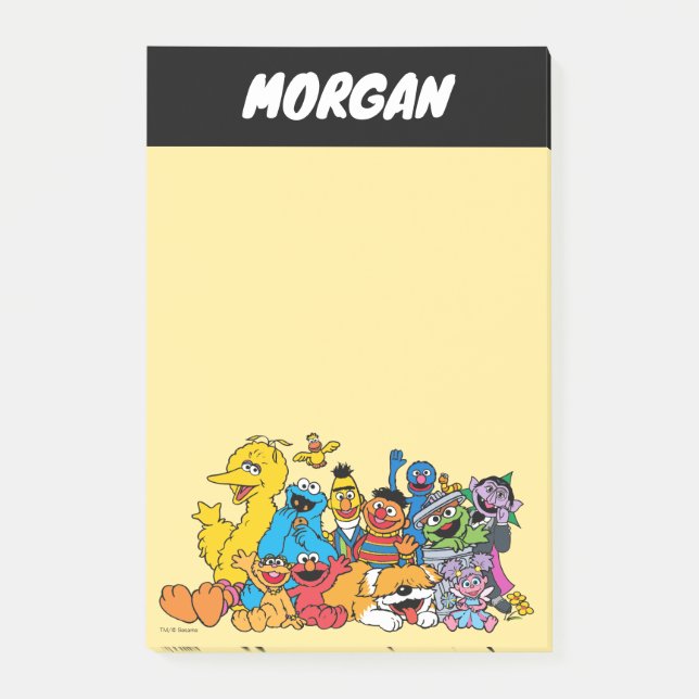Sesame Street | Sesame Pals Group | Add Name Post-it Notes (Front)