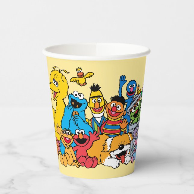 Sesame Street | Sesame Pals Group Portrait Paper Cups (Left)