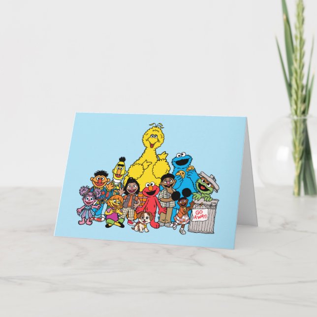 Sesame Street | Sesame Pals Hanging Out Holiday Card (Front)