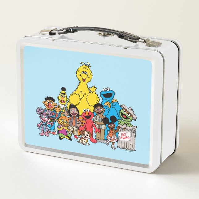 Sesame Street | Sesame Pals Hanging Out Metal Lunch Box (Back)