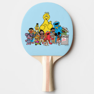 Sesame Street Sesame Pals Hanging Out Ping Pong Paddle
