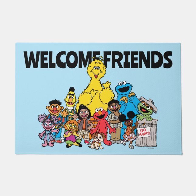 Sesame Street | Sesame Pals Welcome Friends Doormat (Front)