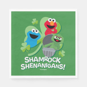 Sesame Street   Shamrock Shenanigans! Napkin