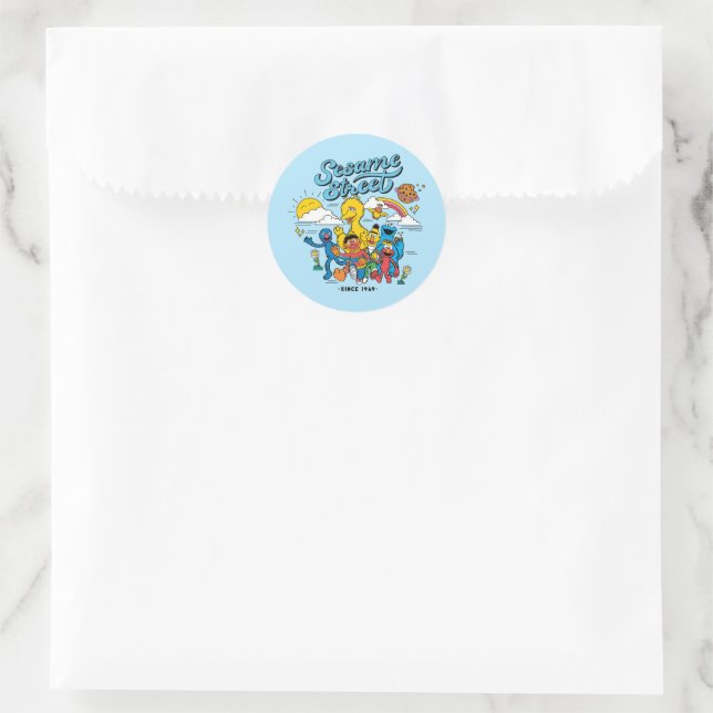 Sesame Street | Since 1969 Classic Round Sticker (Bag)