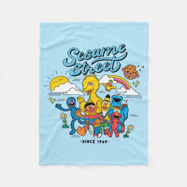 Sesame Street | Since 1969 Fleece Blanket (Front)