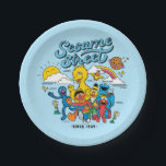 Sesame Street | Since 1969 Paper Plate<br><div class="desc">Check out this cute Sesame Street design featuring Grover,  Ernie,  Bert Big Bird,  Little Bird, Cookie Monster and Elmo.</div>