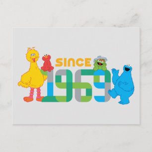 Sesame Street   Since 1969 Postcard