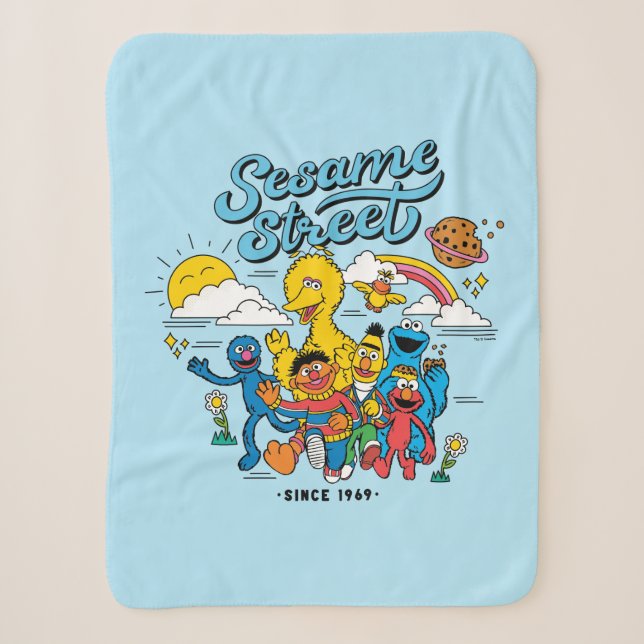 Sesame Street | Since 1969 Sherpa Blanket (Front)